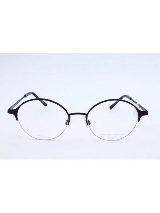 New Prodesign Denmark 1440 c.3931 Purple Round Eyeglasses Semi Rimless 48mm